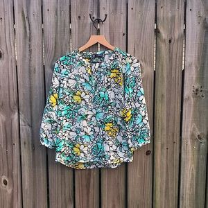 Limited - Black/White Floral Tunic - Size Small